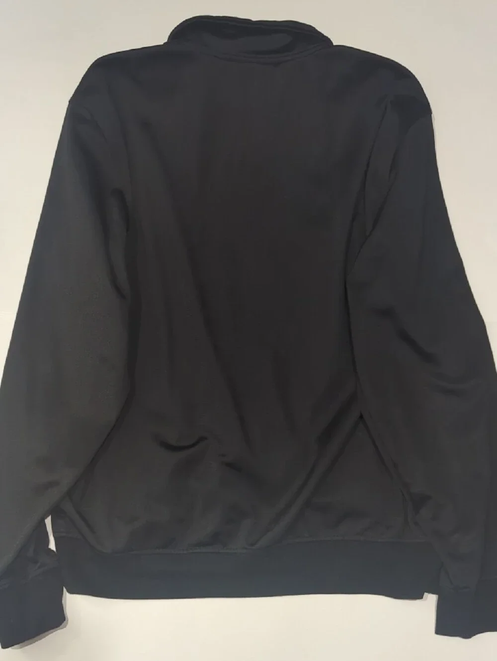 Vintage Fila Full-Zip Track Jacket Black with Red Chevron Detail